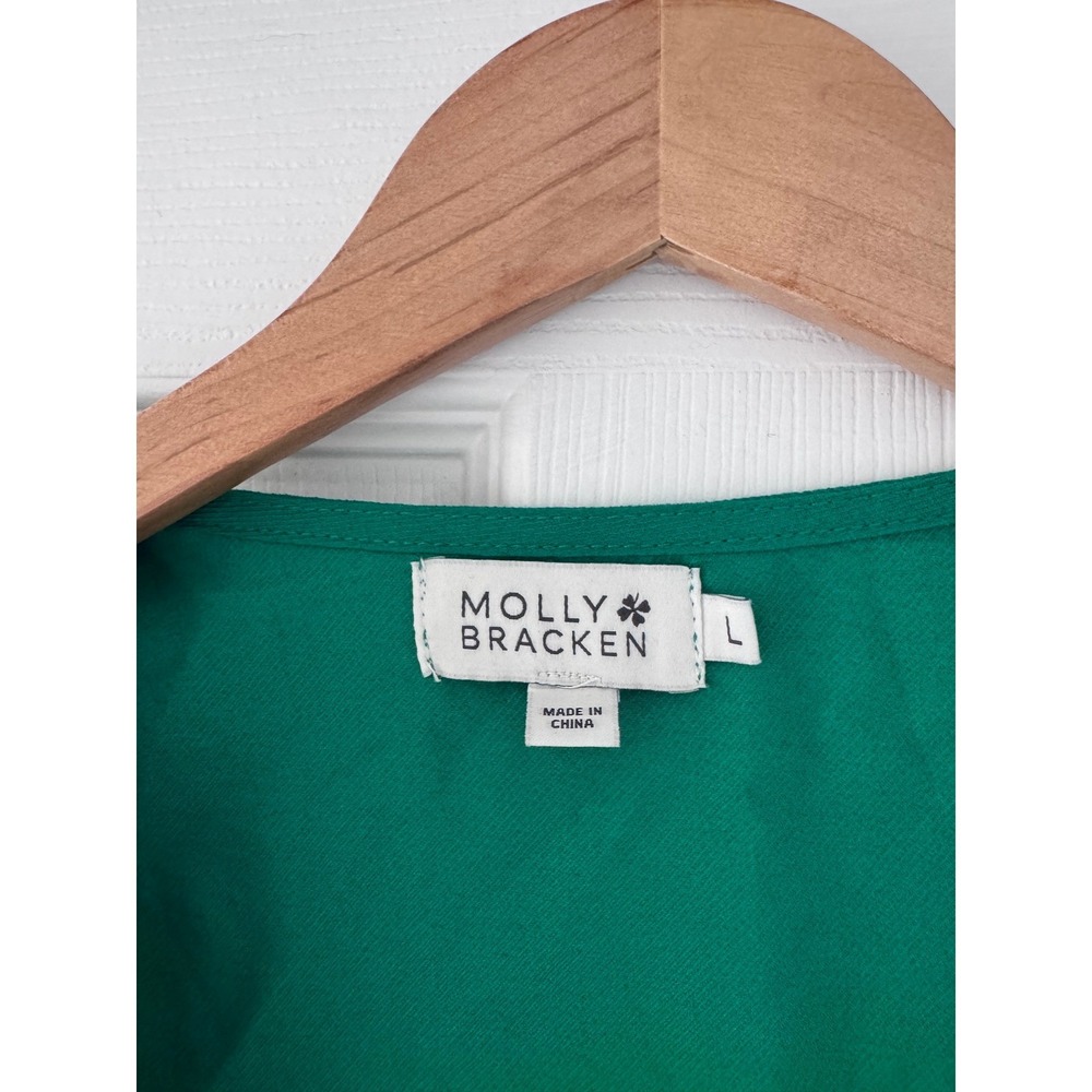 Molly Bracken Womens Green Maxi Dress Casual Spring - Picture 4 of 5